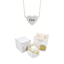 Caixa Rotativa com Rosa Eterna & Colar Personalizado com Nomes
